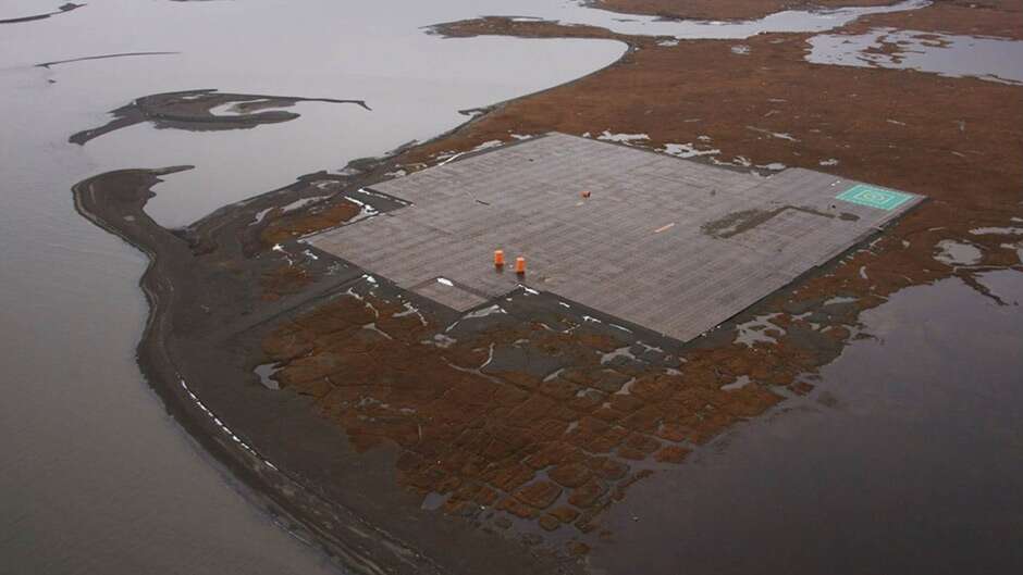 Aerial photo of an Alaskan facility.