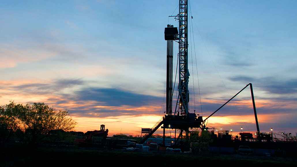 An oil field in fort worth