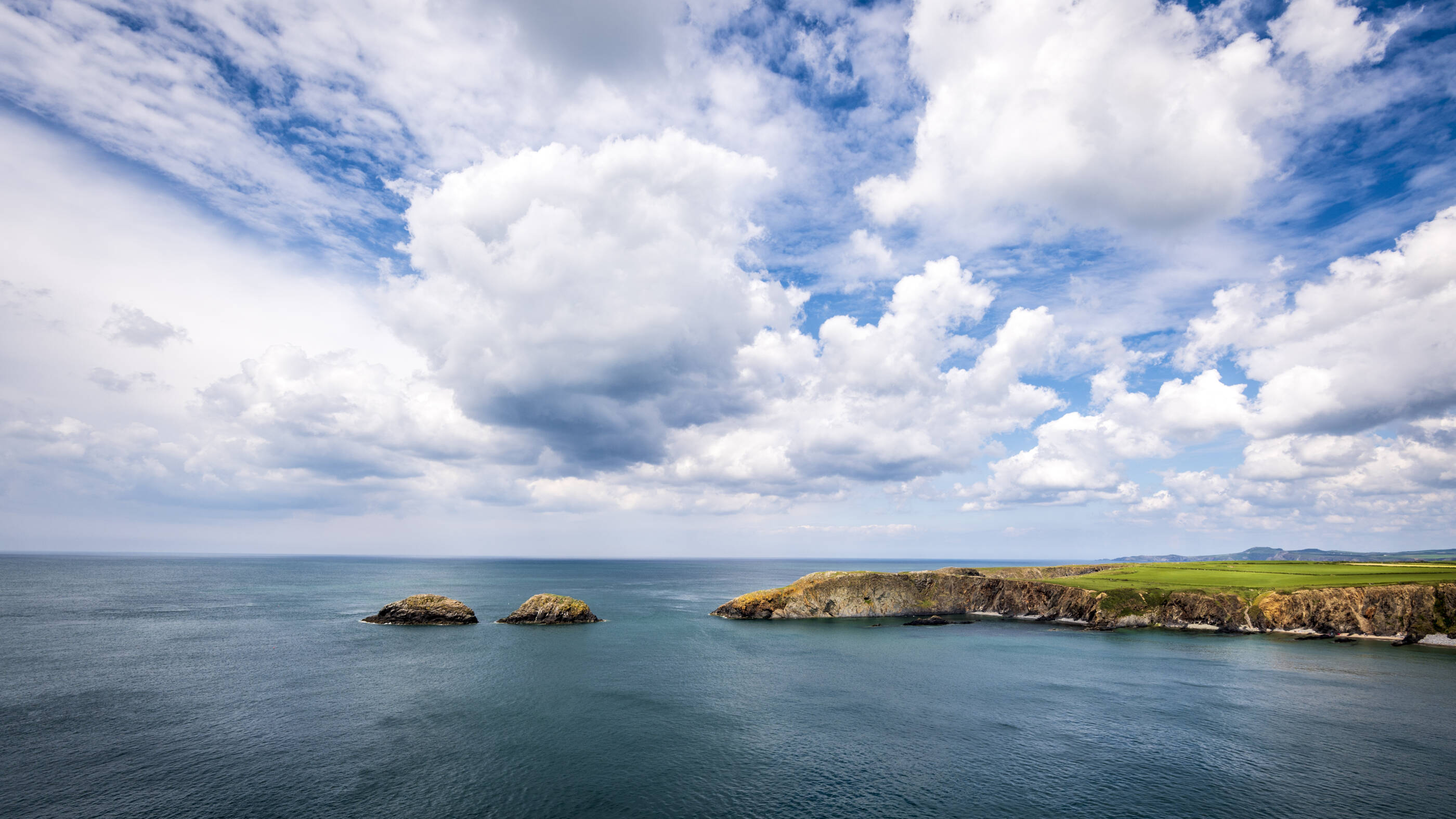 Pembrokeshire coastline in West Wales