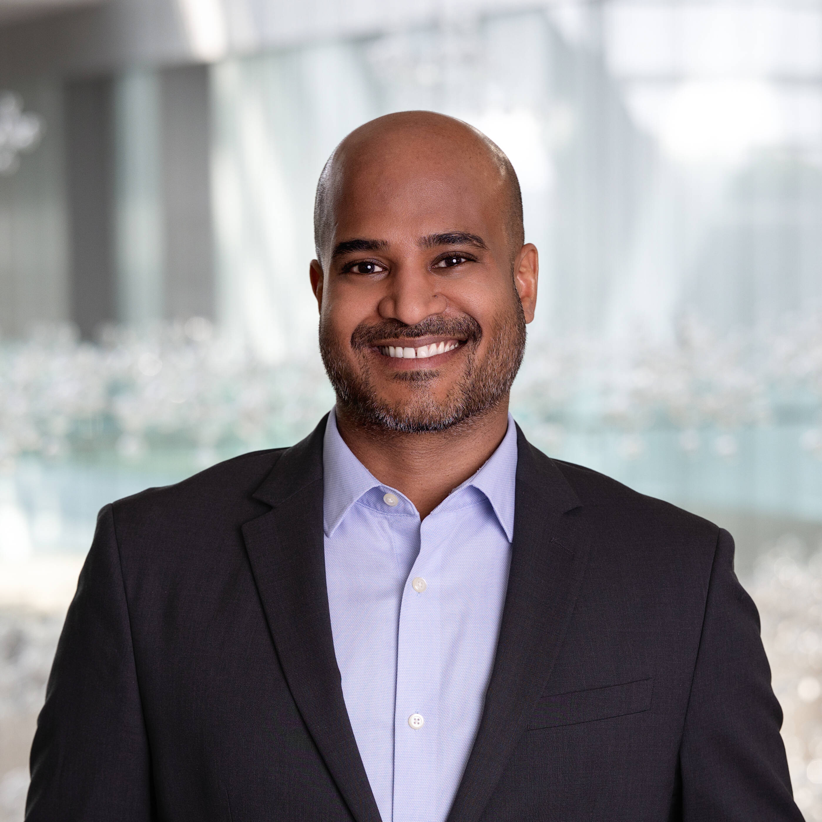 Headshot of Alvin Abraham, President of the ExxonMobil foundation.