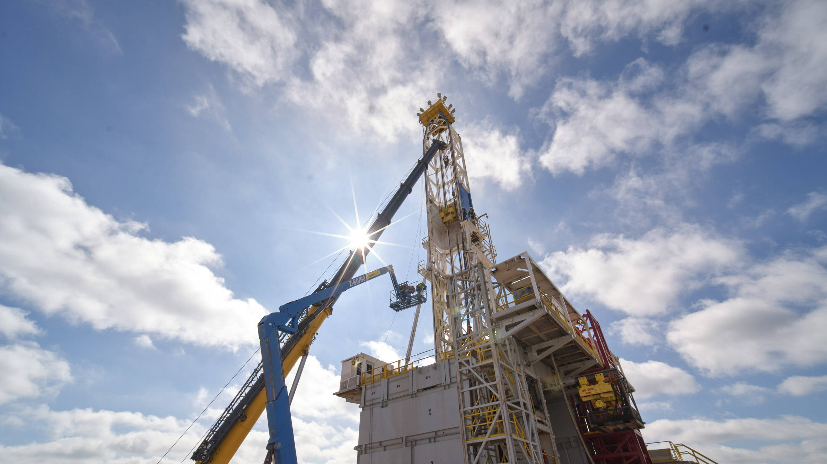  in a clearing surrounded by farmland, there was a rig drilling an appraisal well for ExxonMobil.