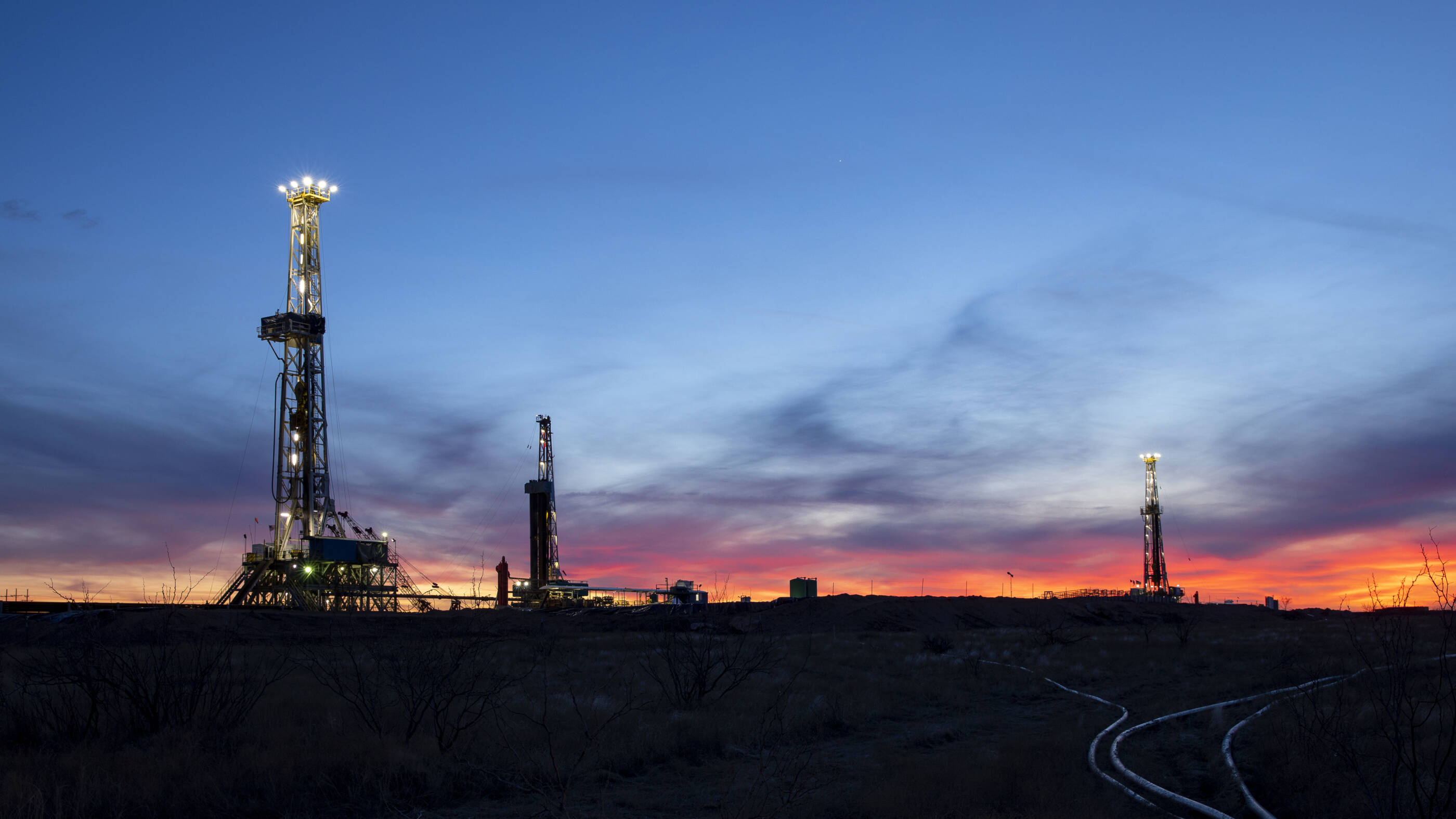 Sunset in Permian Basin