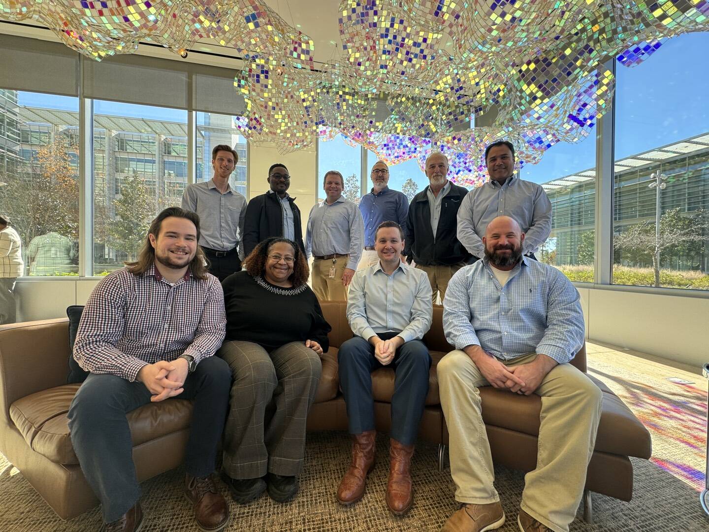 Houston's lithium well team members smiling